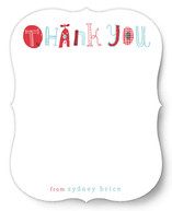 Quirky Thank You Children's Personalized Stationery
