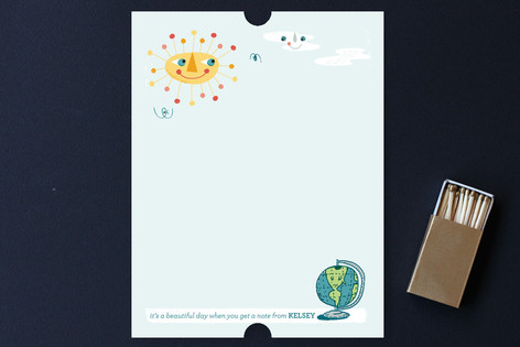 Sunny Day Children's Personalized Stationery
