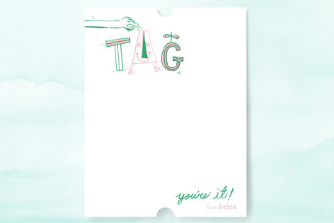 Tag, You're It! Children's Personalized Stationery