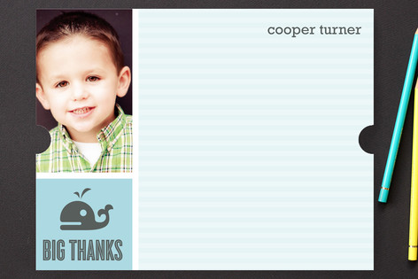 Big Thanks Children's Personalized Stationery