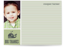 Big Thanks Children's Personalized Stationery