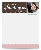 Thank You Posies Children's Personalized Stationery