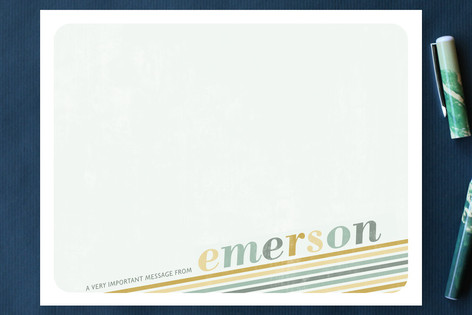 Retro Rainbow Children's Personalized Stationery