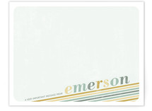 Retro Rainbow Children's Personalized Stationery