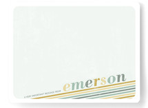 Retro Rainbow Children's Personalized Stationery