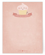 Thanks, Cupcake Children's Personalized Stationery
