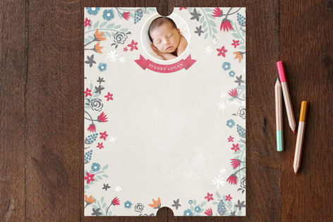 Whimsy Garden Children's Personalized Stationery