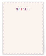 Sweet Stripes Children's Personalized Stationery