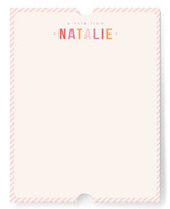 Sweet Stripes Children's Personalized Stationery