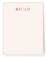 Sweet Stripes Children's Personalized Stationery