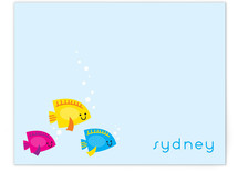 Here Fishy Fishy Children's Personalized Stationery