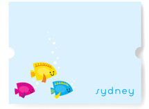 Here Fishy Fishy Children's Personalized Stationery