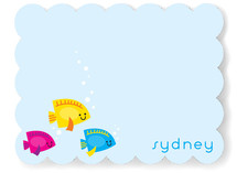 Here Fishy Fishy Children's Personalized Stationery