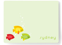 Here Fishy Fishy Children's Personalized Stationery