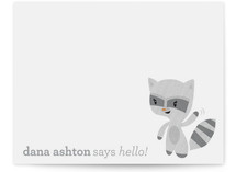 Lil' Racoon Children's Personalized Stationery
