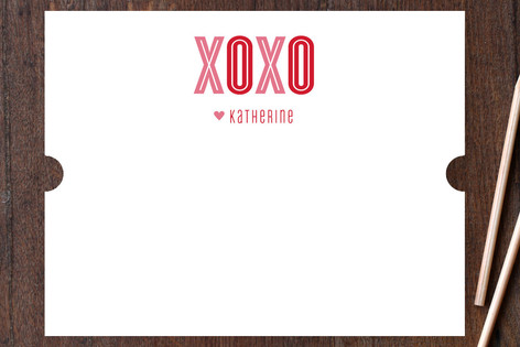 Hugs and Kisses Children's Personalized Stationery