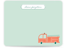 Fire Engine Children's Personalized Stationery