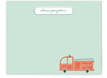 Fire Engine Children's Personalized Stationery