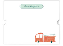Fire Engine Children's Personalized Stationery