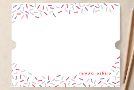 Sweet Sprinkles Children's Personalized Stationery
