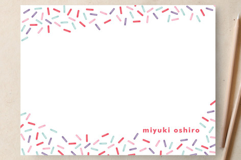 Sweet Sprinkles Children's Personalized Stationery