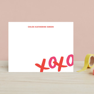 XOXO Bunting Banners Children's Personalized Stationery