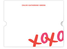 XOXO Bunting Banners Children's Personalized Stationery