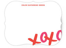 XOXO Children's Personalized Stationery