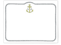 Girls like Anchors Children's Personalized Stationery