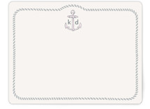 Girls like Anchors Children's Personalized Stationery