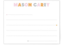 Budmo Dots and Lines Children's Personalized Stationery