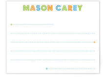 Budmo Dots and Lines Children's Personalized Stationery
