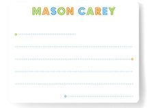 Budmo Dots and Lines Children's Personalized Stationery