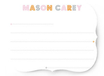 Budmo Dots and Lines Children's Personalized Stationery