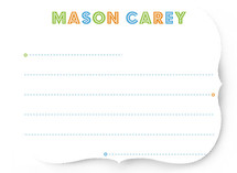 Budmo Dots and Lines Children's Personalized Stationery