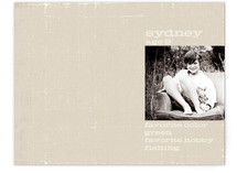 About A Boy Children's Personalized Stationery