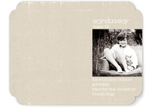 About A Boy Children's Personalized Stationery
