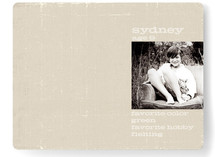 About A Boy Children's Personalized Stationery