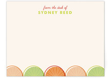 Citrus Scallopini Children's Personalized Stationery
