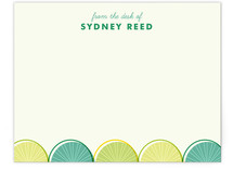 Citrus Scallopini Children's Personalized Stationery