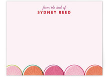 Citrus Scallopini Children's Personalized Stationery