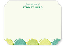 Citrus Scallopini Children's Personalized Stationery