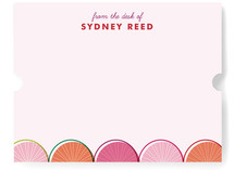Citrus Scallopini Children's Personalized Stationery