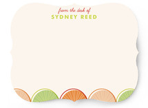 Citrus Scallopini Children's Personalized Stationery