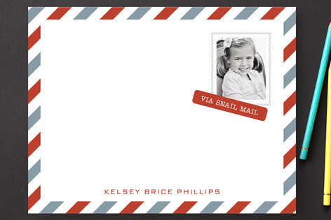Snail Mail Children's Personalized Stationery