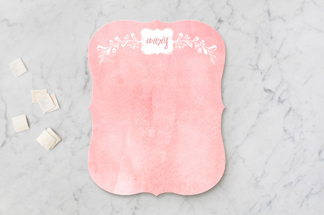 Watercolored Flower Frame Children's Personalized Stationery