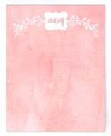 Watercolored Flower Frame Children's Personalized Stationery