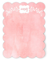 Watercolored Flower Frame Children's Personalized Stationery