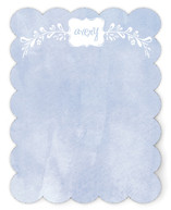 Watercolored Flower Frame Children's Personalized Stationery
