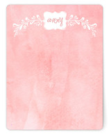 Watercolored Flower Frame Children's Personalized Stationery